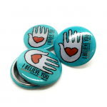 Basic Circular Pin Badge (Pack 5) - Image 2