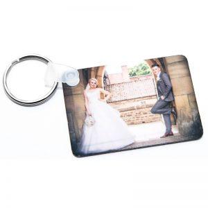 Rentangular Metal Tile Keyring - Double Side