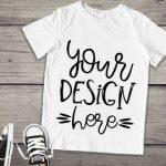 Kids Round-neck White Tshirt - Image 3