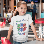 Kids Round-neck White Tshirt - Image 4