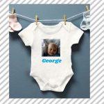 White Short Sleeves Baby Grows - Image 3