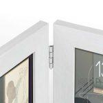 CHAPLIN WHITE 2Q Double Photo Frame - Image 2