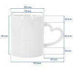 Mug with Heart Handle - Image 3