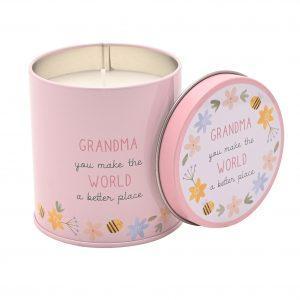 TIN CANDLE Grandma