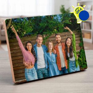 WOOD Photo Panels with Stand