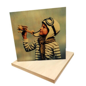 20x20cm Natural Wood Wall Mount